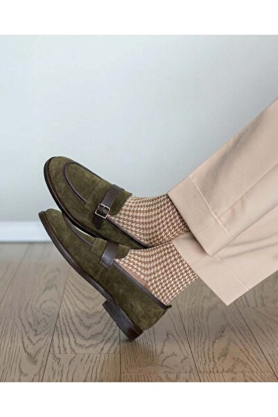TerziAdemAltun Italian Style Internal and External Natural Leather Suede Anti...