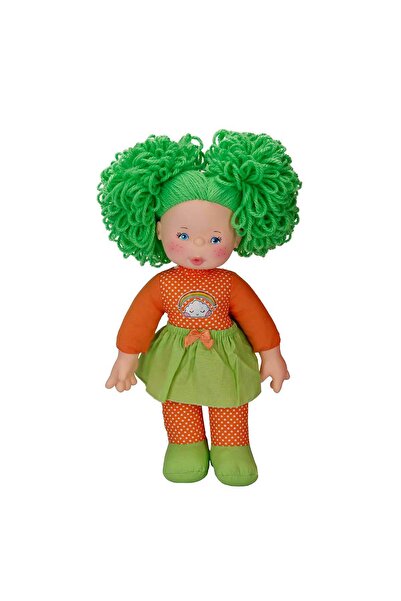 Dollz'n More Papusa cu par verde, Dollz n More, Rainbow, 35 cm