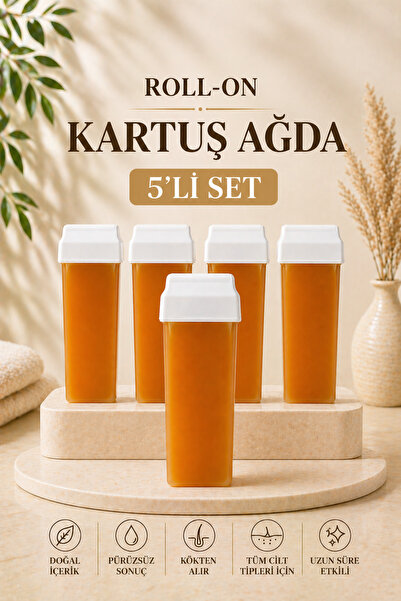 Roll-On Kartuş Ağda 5’li Set – Pürüzsüz & Uzun Süre Etki