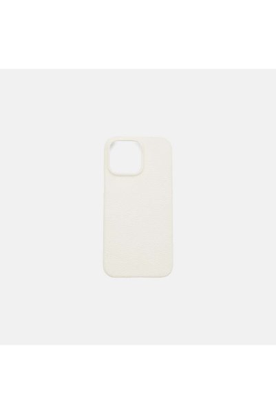 Desa iPhone 15 Pro Max White Leather Phone Case