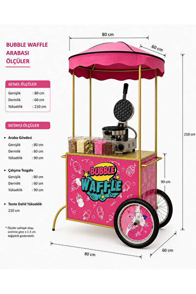 PANFEST MAKİNE WAFFLE ARABASI VE MAKİNESİ