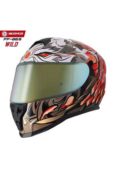 Scoyco Motosiklet Kaskı 869 Wild Tam Kapalı