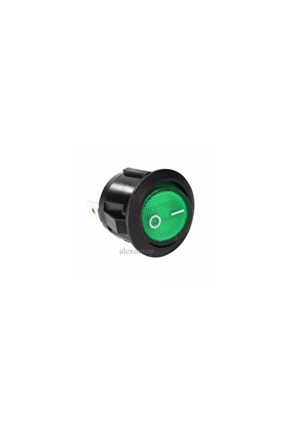 Stef's Cat Buton On-Off Verde cu Led,