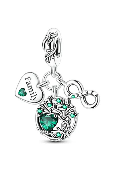 Fubena Green Always Family Tree Dangle Charm