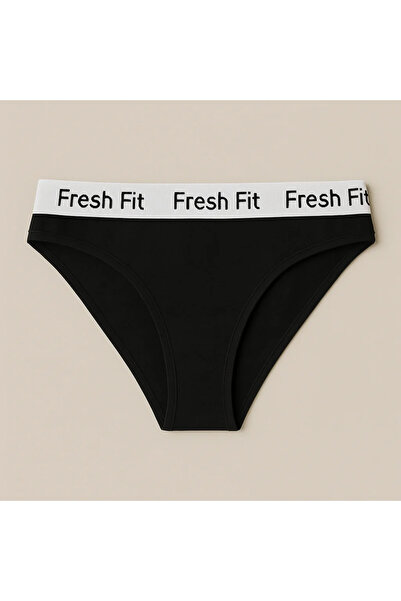 Fresh Fit Κλασικό καλσόν από βαμβάκι και ελαστάνη - μαύρο