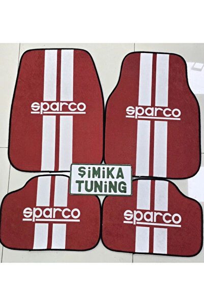 şimika tuning tuningmarketim SPARCO KIRMIZI DEKOR OTO HALI PASPAS ÜNİVERSAL Y...