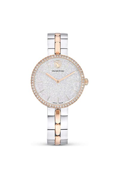 Swarovski Cosmopolitan Saat İsviçre Üretimi Metal Bileklik Gümüş Rengi Pembe ...