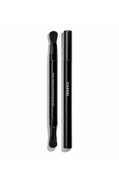 Chanel Pinceau Duo Paupieres Retractable N200 Çift Taraflı Göz Far Fırçası El...