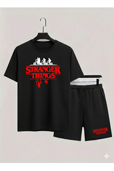 MAGORS STRANGER THINGS ŠTAMPANA 100% PAMUČNA DEČJA MAJICA I KRAĆKE PANTALONE