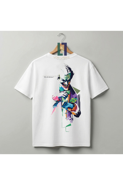 Grafftee Clothing Μπλουζάκι Unisex Premium με στάμπα Joker ειδικής σχεδίασης