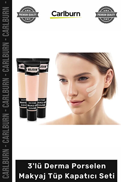 Carlburn #Šminka Mat Završni Efekat Osvetljenja Kontura 3-Delni Derma Porcela...
