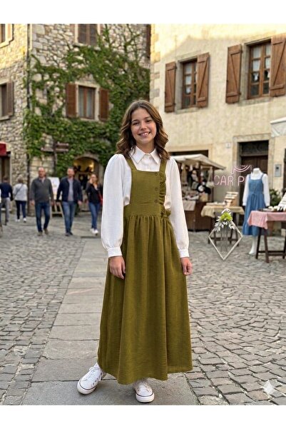 ASALEA Girl's Strappy Long Dress – Jile Model, Retro and Stylish Combination ...