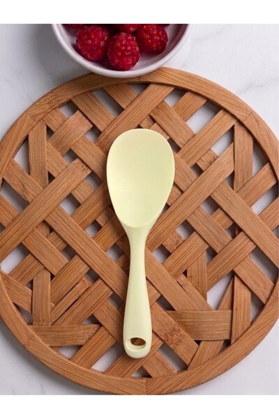 Razmo Ultra Hard Tip Silicone Rice Spoon High Heat Resistant Fireproof Non-St...