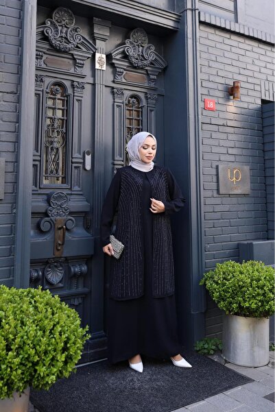 GÖZDE GİYİM BÜYÜK BEDEN YAĞMUR TAŞLI ANNE ELBİSE