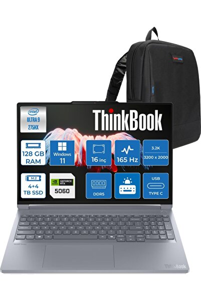LENOVO Thinkbook 16P Gen6 Iax Intel Core Ultra 9 275HX Aı Ddr5 128GB 4tb SSD ...