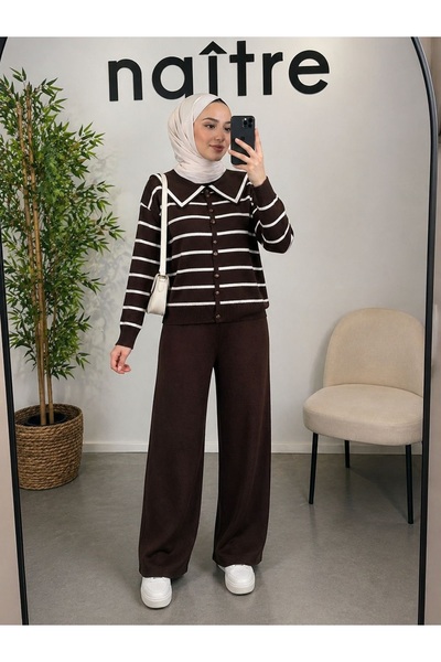 naitre طقم نسائي مكون من قطعتين من التريكو