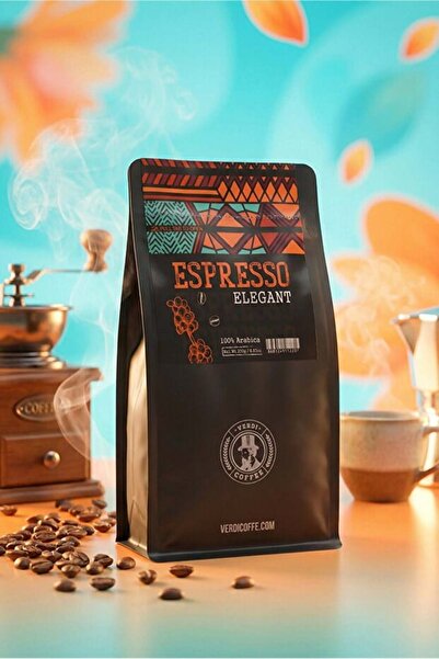 VERDİ Espresso Elegant Coffee Beans 250 Gr – Intense Roast 100% Arabica