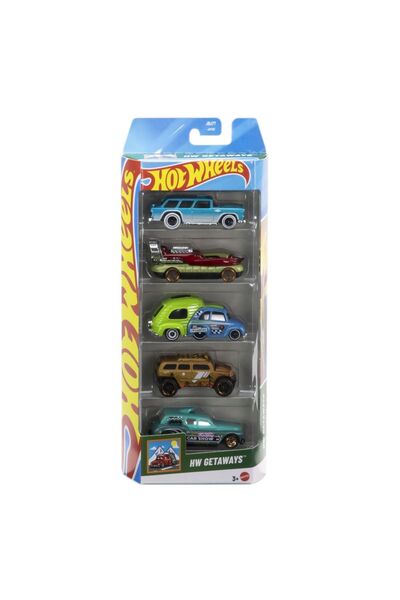 mattel SET DE 5 MAȘINI HOT WHEELS GETAWAYS