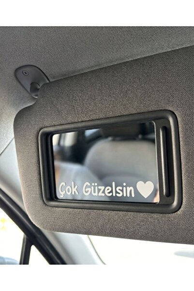 beytuning Çok Güzelsin Güneşlik Ayna Yazısı Araba-Motosiklet Cam Etiket Stick...