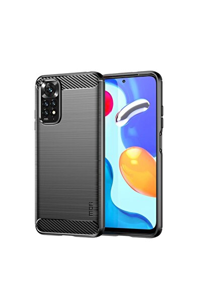 Mofi Brushed Carbon Θήκη Σιλικόνης Black (Xiaomi Redmi Note 11/Note 11s)