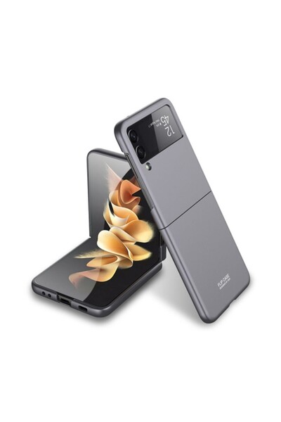 GKK Ultra-thin Full Coverage Σκληρή θήκη Grey (Samsung Galaxy Z Flip3 5G)