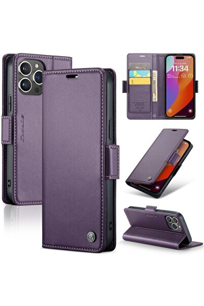 Caseme 023 Luminus Θήκη Πορτοφόλι Purple (Apple iPhone 15 Pro)