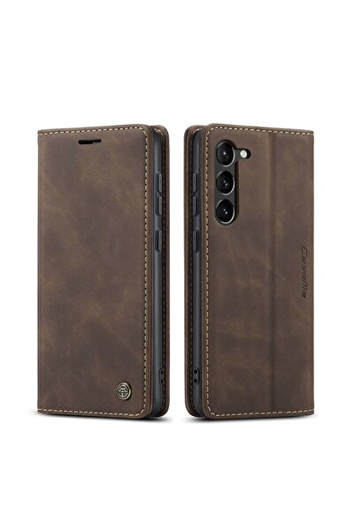 Caseme 013 Retro Θήκη Βιβλίο Coffee (Samsung Galaxy S23 Plus 5G)