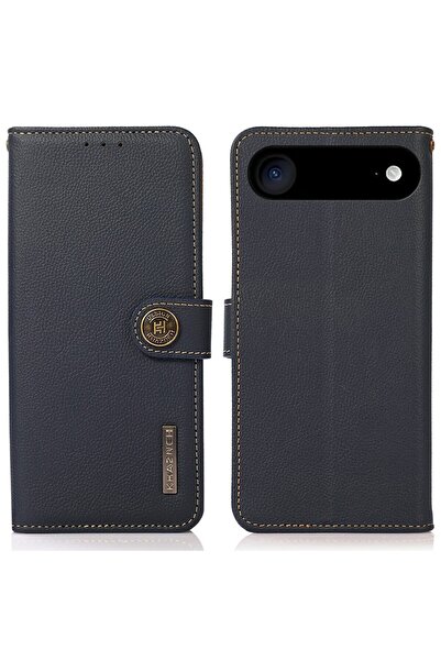 KHAZNEH Δερμάτινη Θήκη Πορτοφόλι Blue (Apple iPhone Air)