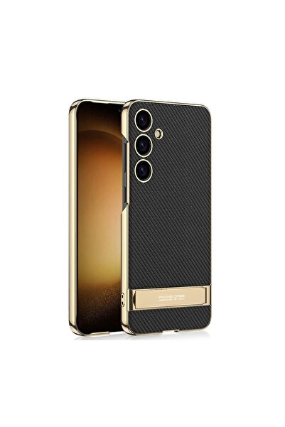 GKK Electroplating Θήκη Σιλικόνης με Στήριγμα Carbon Fiber Texture (Samsung G...