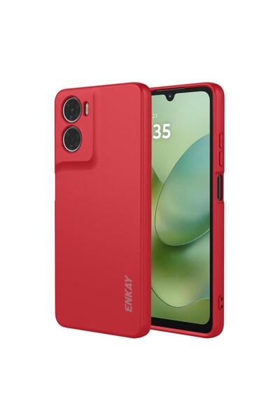 ENKAY Liquid Θήκη Σιλικόνης Rose Red (Motorola Moto G06 4G)