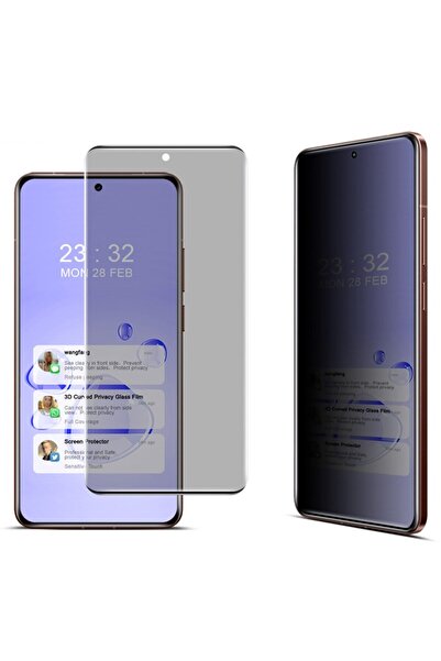 İmak Realme GT 7 Pro 5G Privacy Full Curved Tempered Glass Black