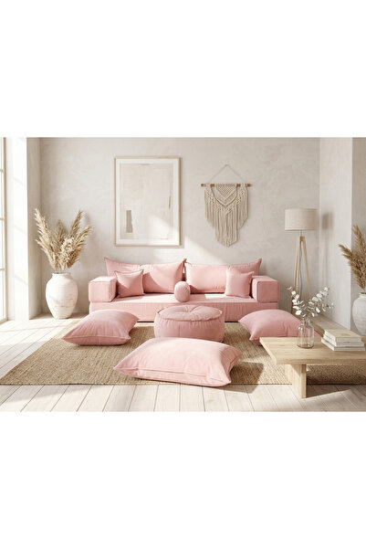 FEYZA DECOR HOME Premium Kadife Modern Şark Köşesi 12 Parça – 20 cm Süngerli ...