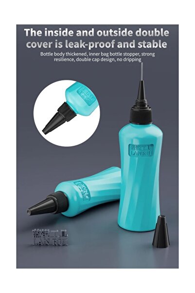 kızılelma teknik Lanrui M110 60ML Sızdırmaz Çift Kapaklı Tasarım Solvent Şişesi