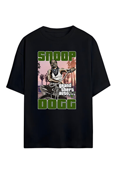 STİL-X Μπλουζάκι Snoop Dogg με στάμπα, unisex, 100% βαμβακερό, oversized