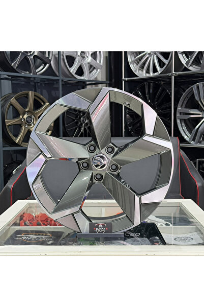 RC 19 İNÇ 5X112 SKODA OCTAVİA SUPERB KODİAQ KAROQ GUNMETAL DİAMOND SPORTLİNE ...