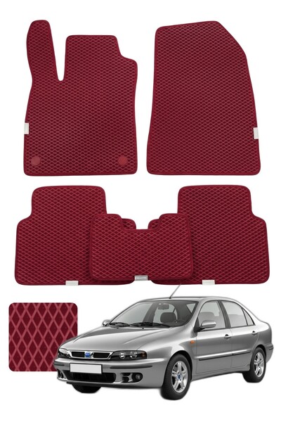 Evanotion Fiat Marea 1996-2007 Özelleştirilebilir Premium Eva Oto Paspas Seti...