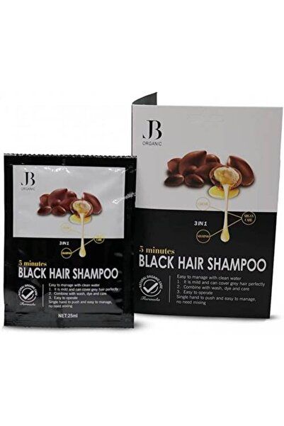 GP Organic 3X1 Hair Color Shampoo with Argan Oil - Black - 25ml