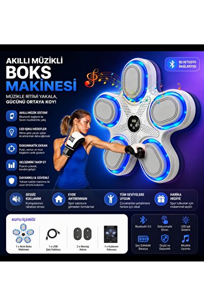 Tastech Bluetooth Hoparlör Özellikli Duvar Boks Makinesi Müzikli Box 9 Mod Se...