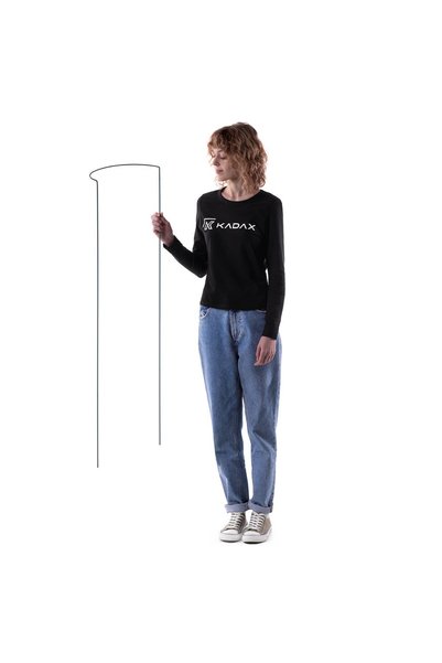 KADAX Țăruș de grădină, semicircular, 115 cm, oțel, verde, 4 buc.