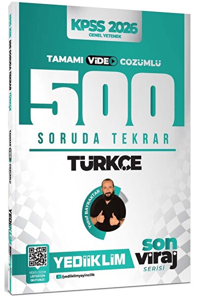 Yediiklim Yayınları 2026 Kpss Son Viraj Serisi Türkçe Tamamı Video Çözümlü 50...