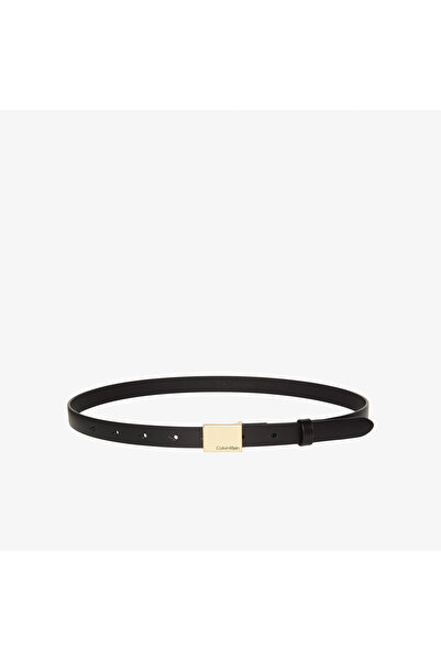 Calvin Klein Titlecase Plaque Belt 20mm Kadın Siyah Kemer