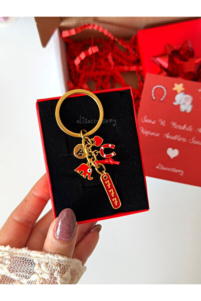 Alis Accessory Şans ve bereket anahtarlık kişiye özel