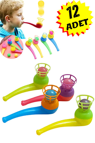 Leiste 12Pcs Saxophone Breath Ball Bounce Lift Game Ball Blowing Game Party F...