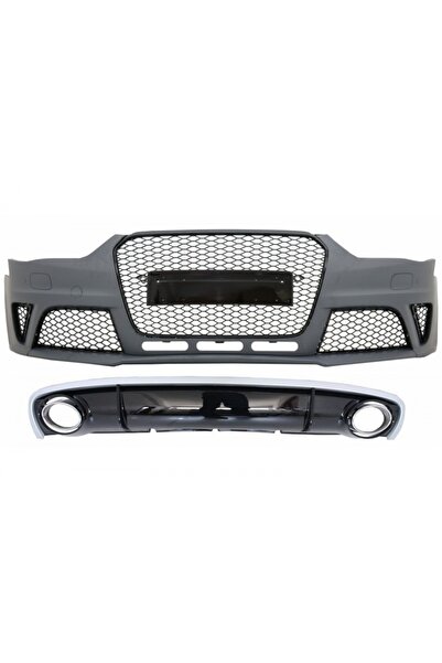 tuningset Bară de protecție față cu difuzor spate și ornamente de eșapament, ...