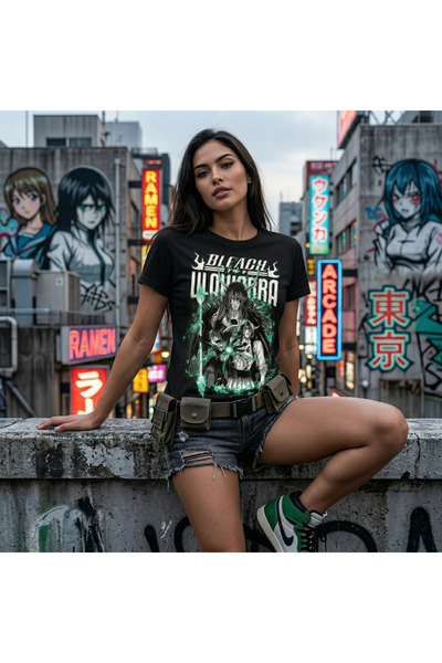 Silkensoul Bleach Ulquiorra Anime Printed Standard Cut Unisex Tshirt