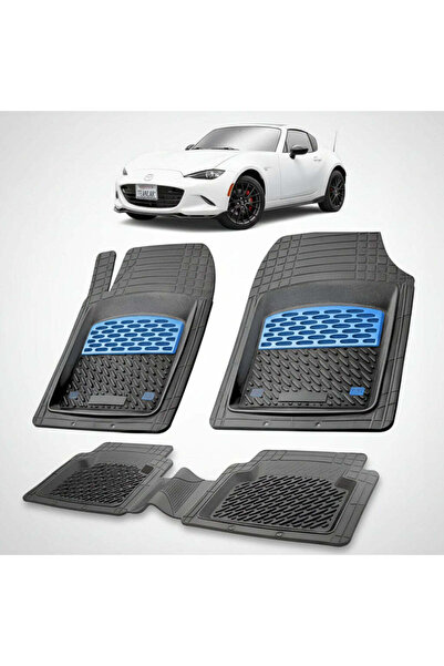 TEAMCAR Mazda MX-5 ND RF (Targa) 2016-2023 Πατάκια δαπέδου |   Μπλε Έκδοση – ...