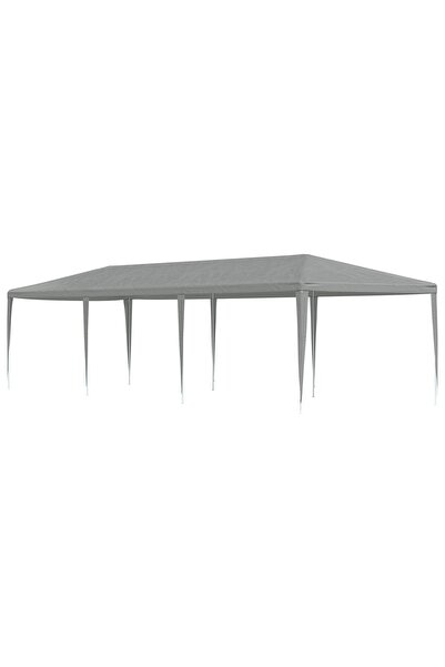 vidaxl Cort pentru Petreceri Gri deschis 900 x 300 x 255 cm PE si ot›el