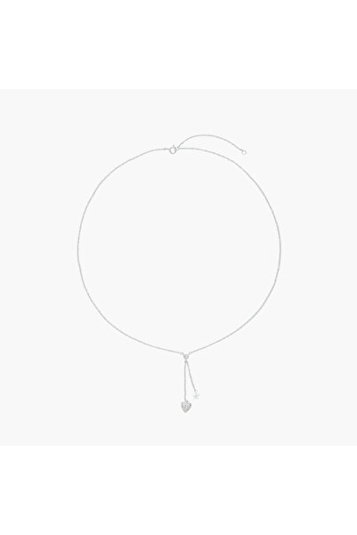Lifestyle Silver Tone Pendant Necklace
