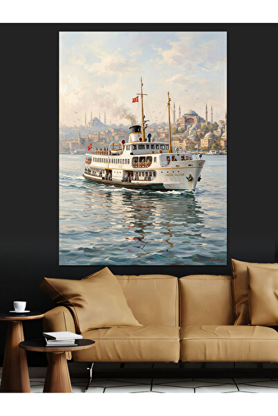Artmeg Linia Căsuței Albe pe Marea Marmurii din Istanbul, Pânză decorativă cu...