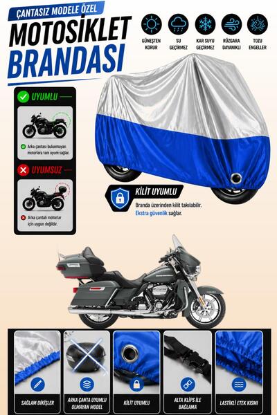 Cemku Twin غطاء محرك هارلي ديفيدسون ألترا ليميتد مناسب للجزء العلوي باللون ال...